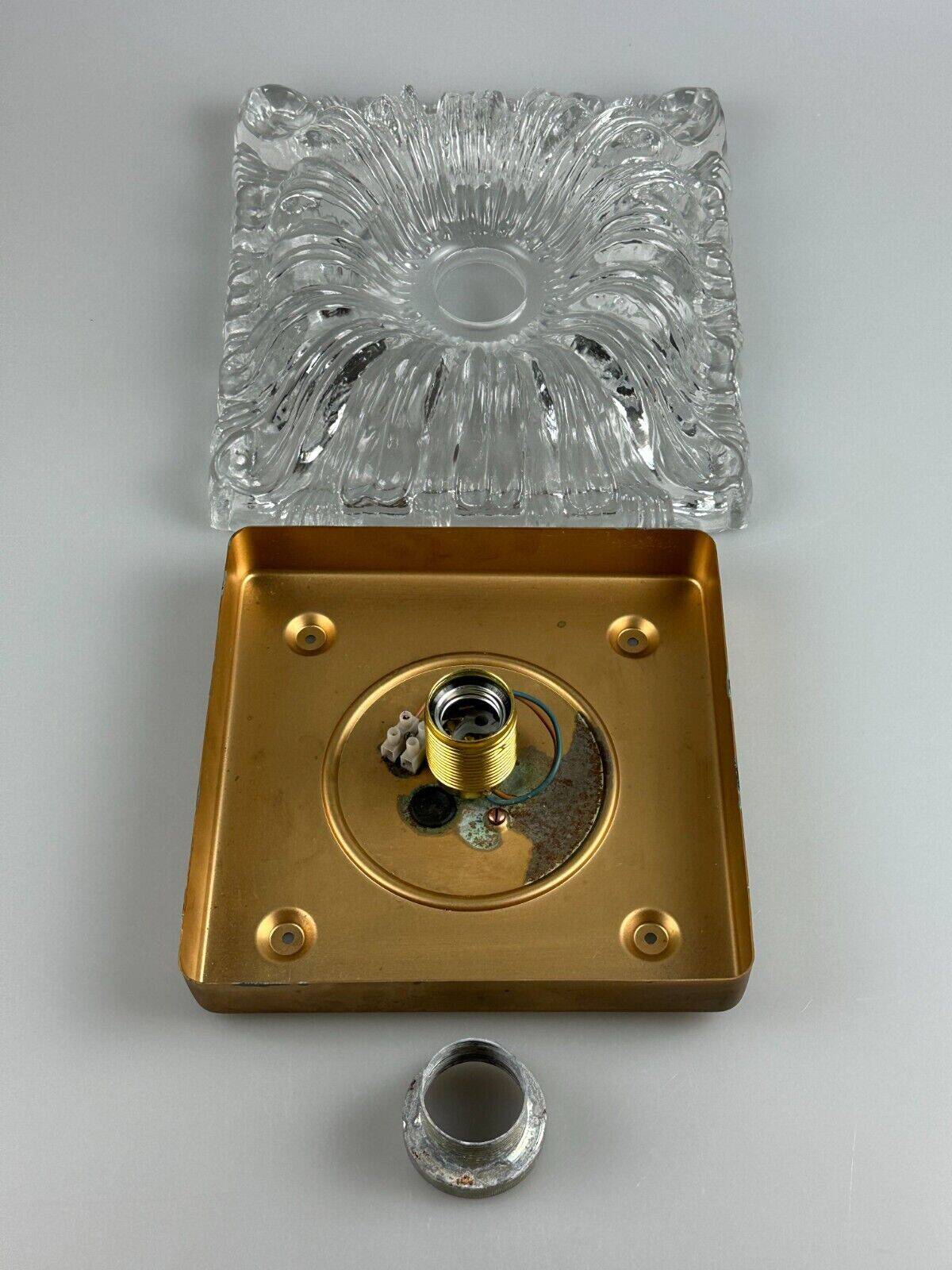 60s 70s ceiling lamp or wall lamp Germany Ice Glass Space Age Design