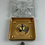 60s 70s ceiling lamp or wall lamp Germany Ice Glass Space Age Design