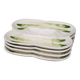 Lot of 4 Dish Minton Faience circa 1900 Asparagus Majolica