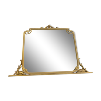 Italian mirror gilded wood 1960