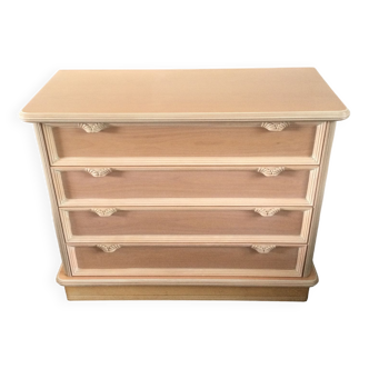 Pink chest of drawers four drawers