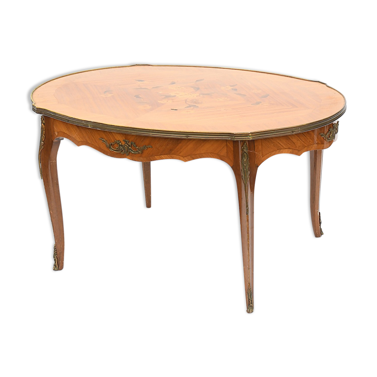 Table basse en marqueterie bois de rose