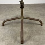 Industrial style adjustable workshop stool