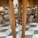 Pair of red bistro chairs