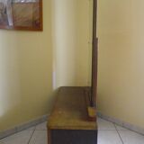 Art deco boat dressing table with large mirror 1940s