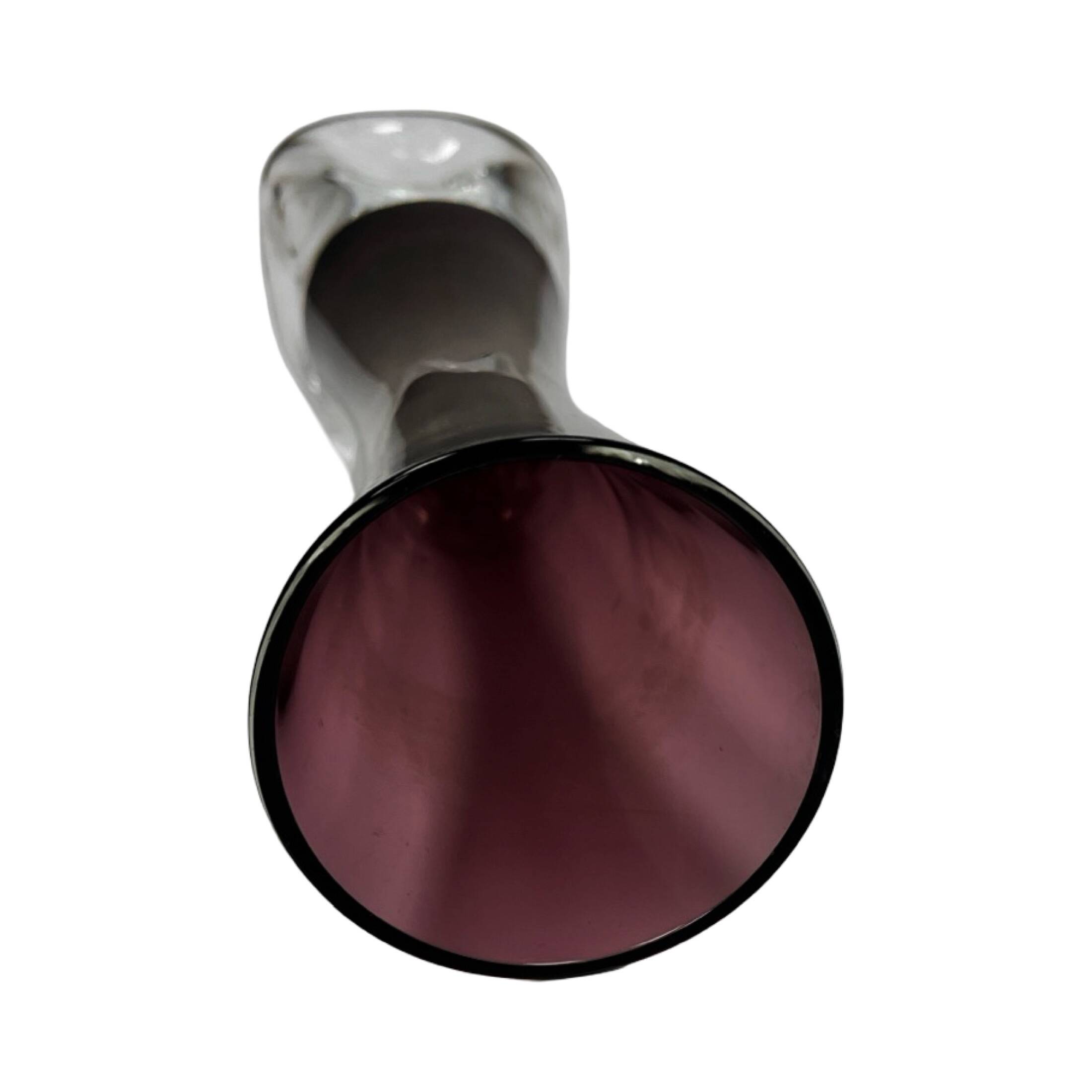 Ingrid Glashütte "Lord Nelson" burgundy vase, Germany 1960s