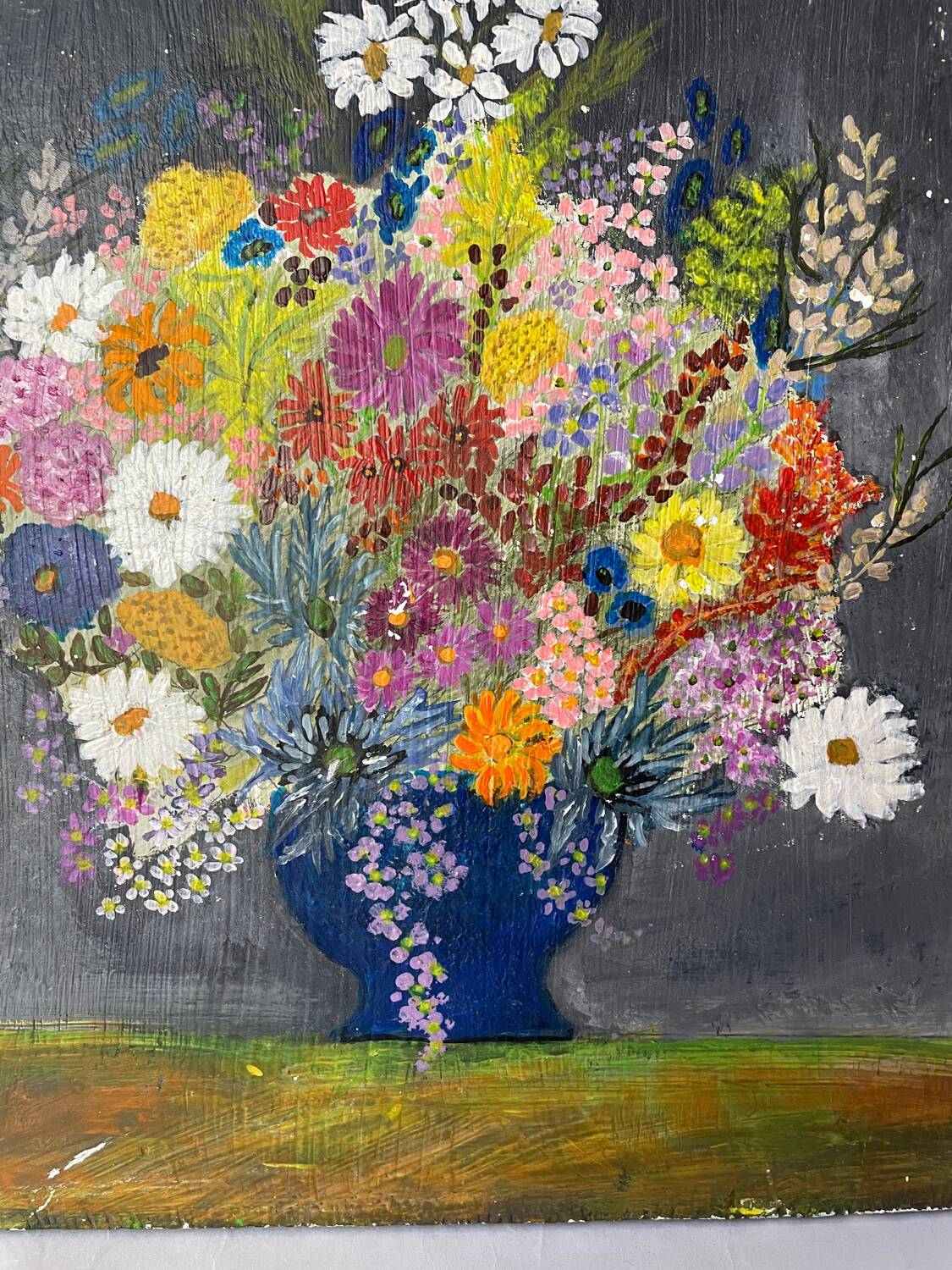 Old painting “Bouquet of Flowers”