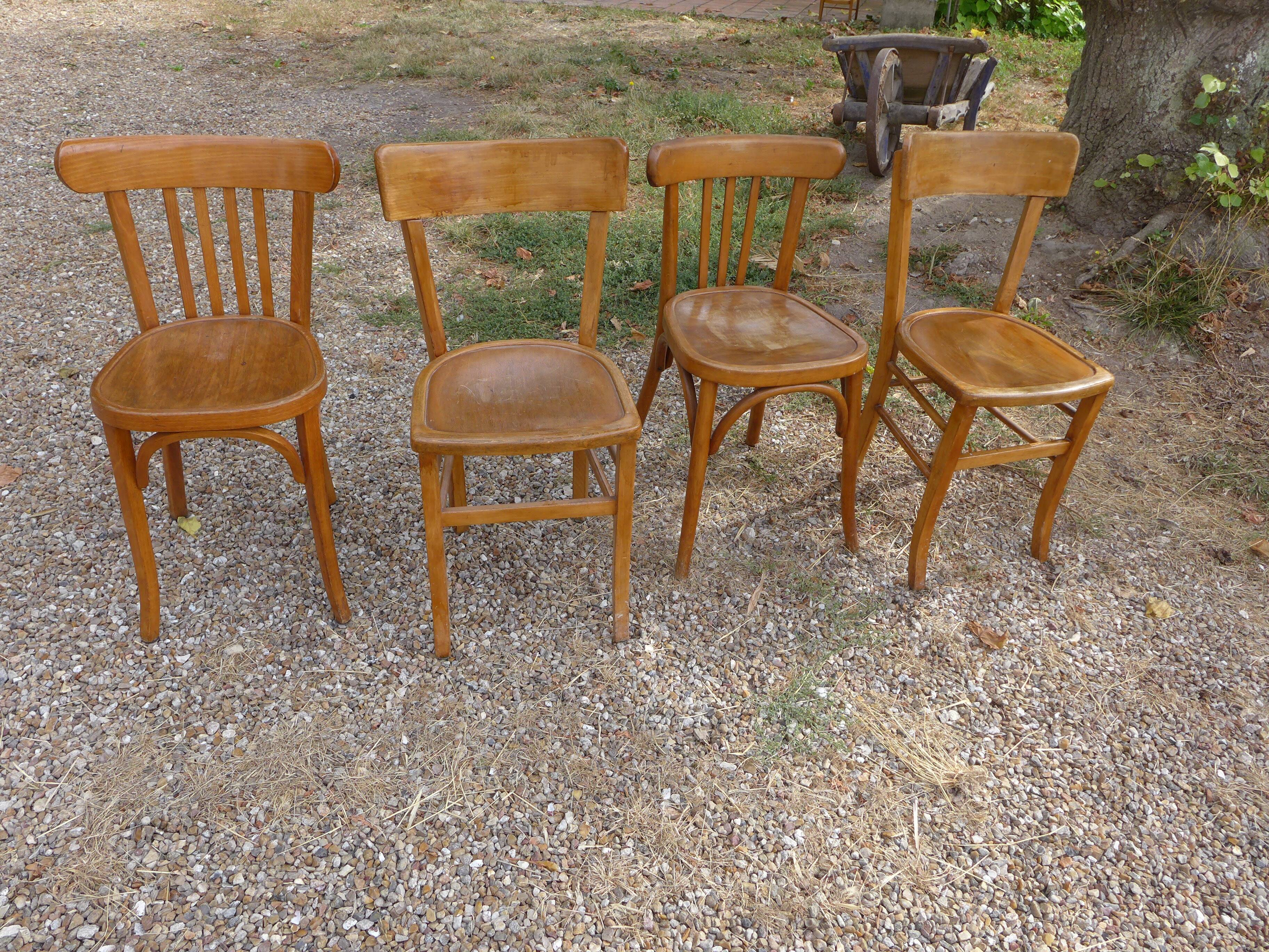 Set de 4 chaises Luterma dépareillées