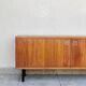 Enfilade scandinave basse en teck, 1960