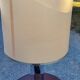 Lamp of the 70s in chrome metal original lampshade