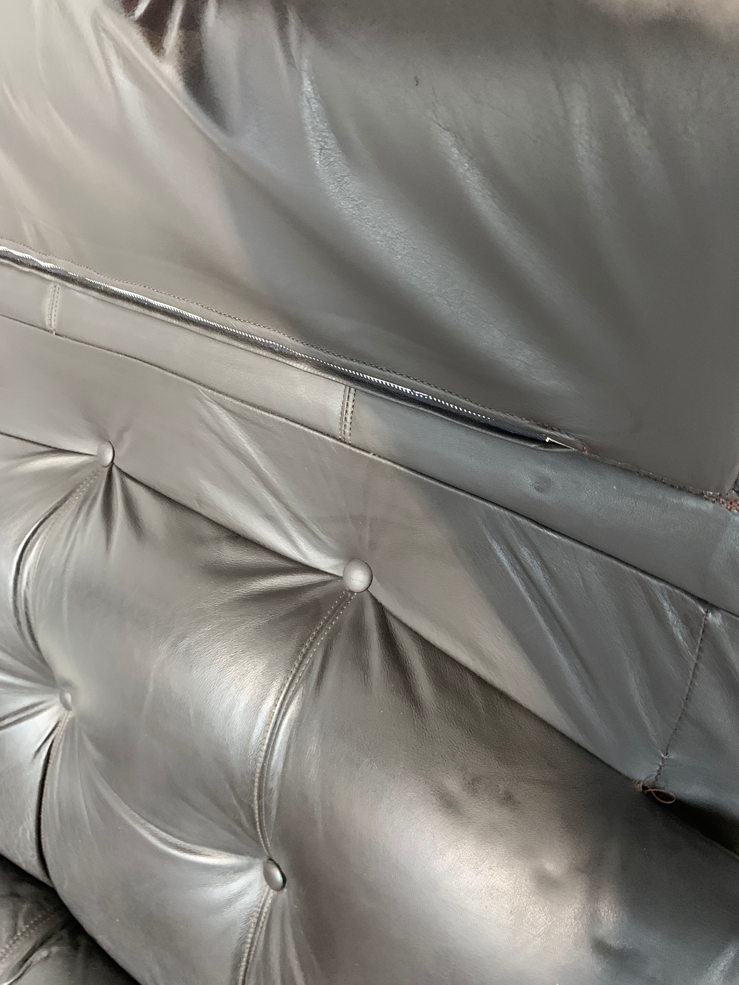 Brown leather heater