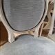 Set of 6 Louis XVI style patinated medallion chairs.