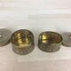 2 boîtes à bijoux en laiton doré