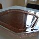 Plateau 1970 en lucite fumée