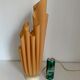 Vintage 1970s Athena Georgia Jacob Salmon Draped Lamp - 50 cm