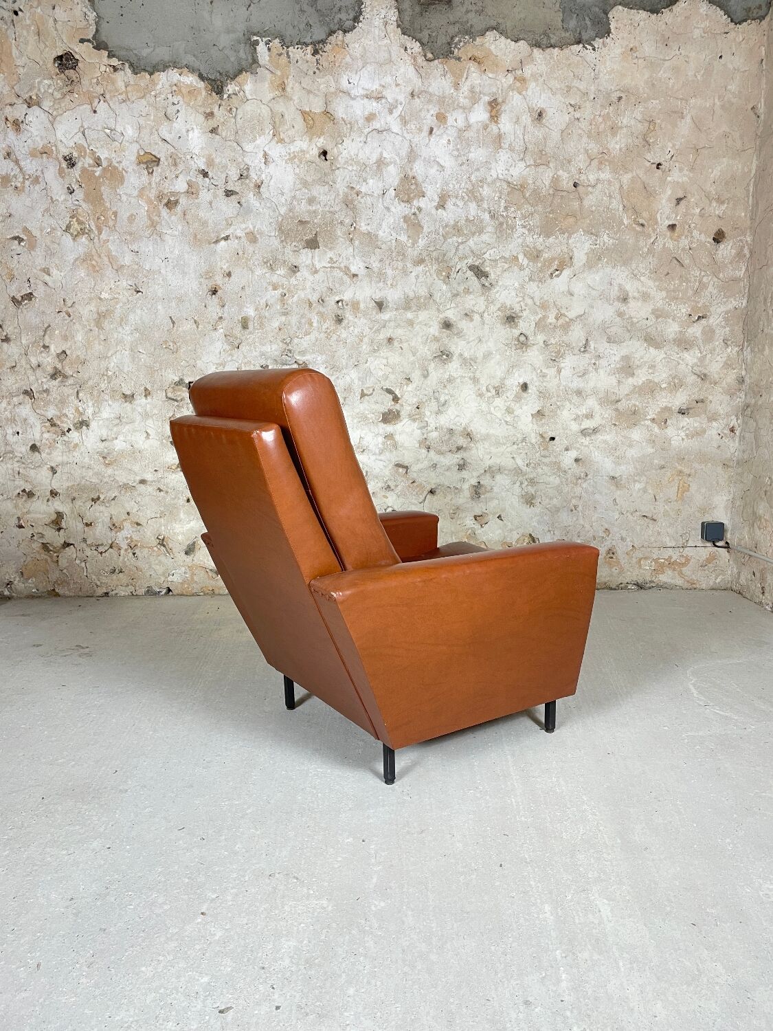 Vintage leatherette armchair