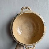 Vintage soup bowl in opaque porcelain from Gien - Glaieul model