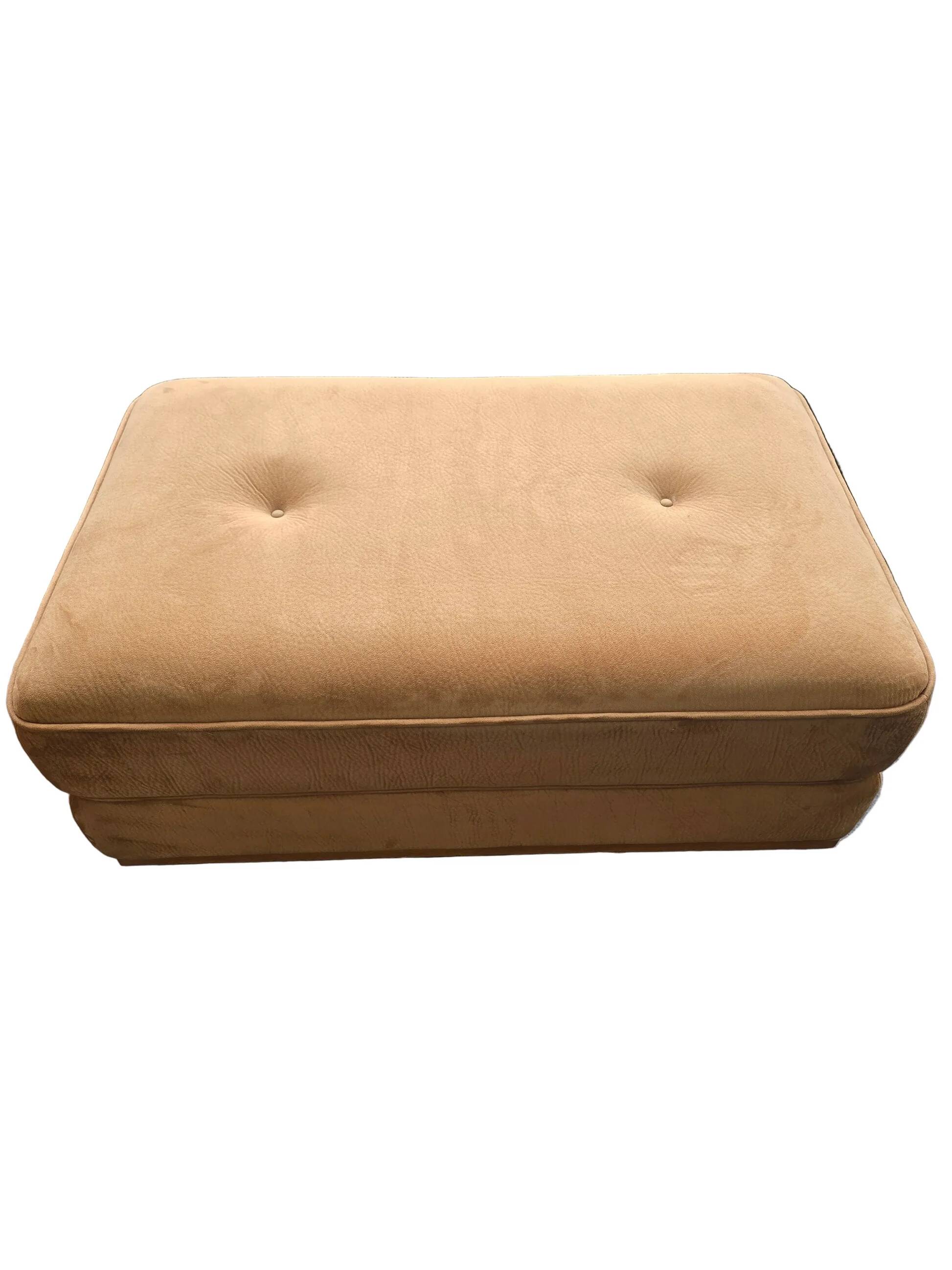 Banquette/ottoman - "Jacques Leleu collection" caramel velvet