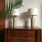 Vintage ceramic stoneware table lamp