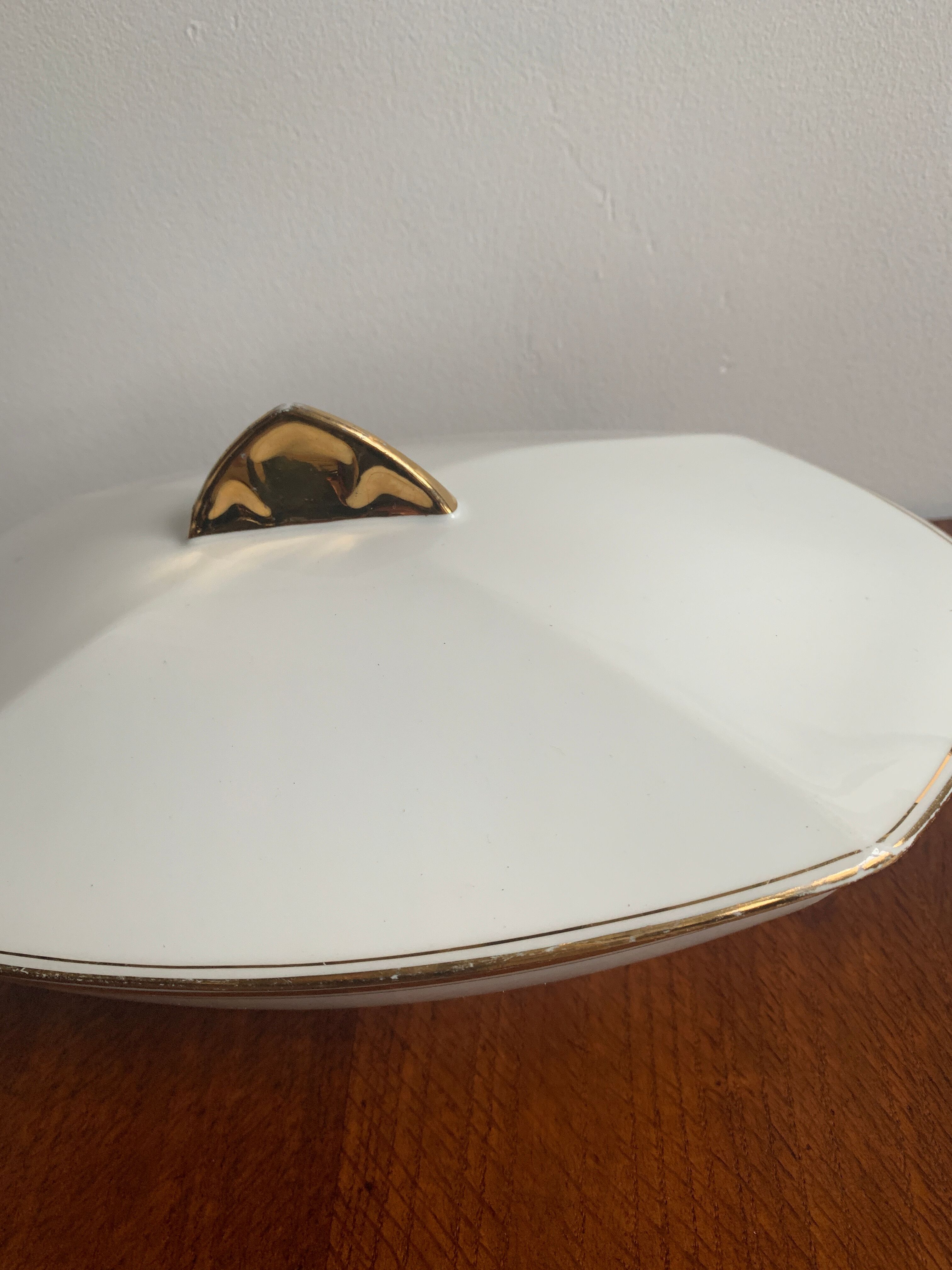 Vintage porcelain soup