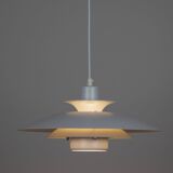 Pair of 2 vintage pendant lamps Volga by Kurt Wiborg, Jeka, 1980s