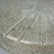 60s 70s Ceiling Light Lamp Plafoniere Flush Mount Ice Glass Hillebrand