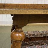 Table de château extensible en chêne des années 1930