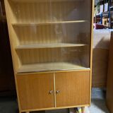 Light wood library compass feet