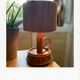 Lampe rotin années 60