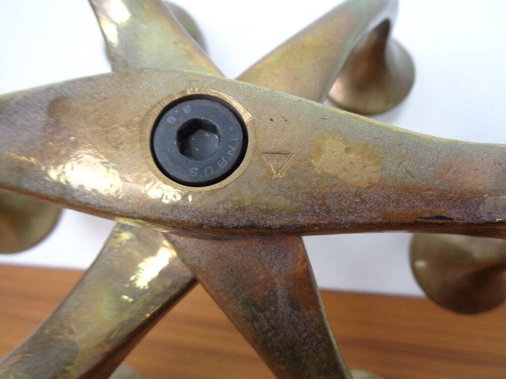 Brutalist Bronze Candleholder by Michael Harjes, 1960s