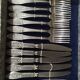 Silver metal cutlery