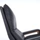 Black Leather King Chair by André Vandenbeuck for Strässle, 1960s