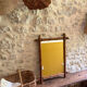 Large vintage bamboo mirror