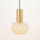 Mid-Century Modern Amber Bubble Glass Ceiling Light by Helena Tynell for Limburg, Germany, 1970s