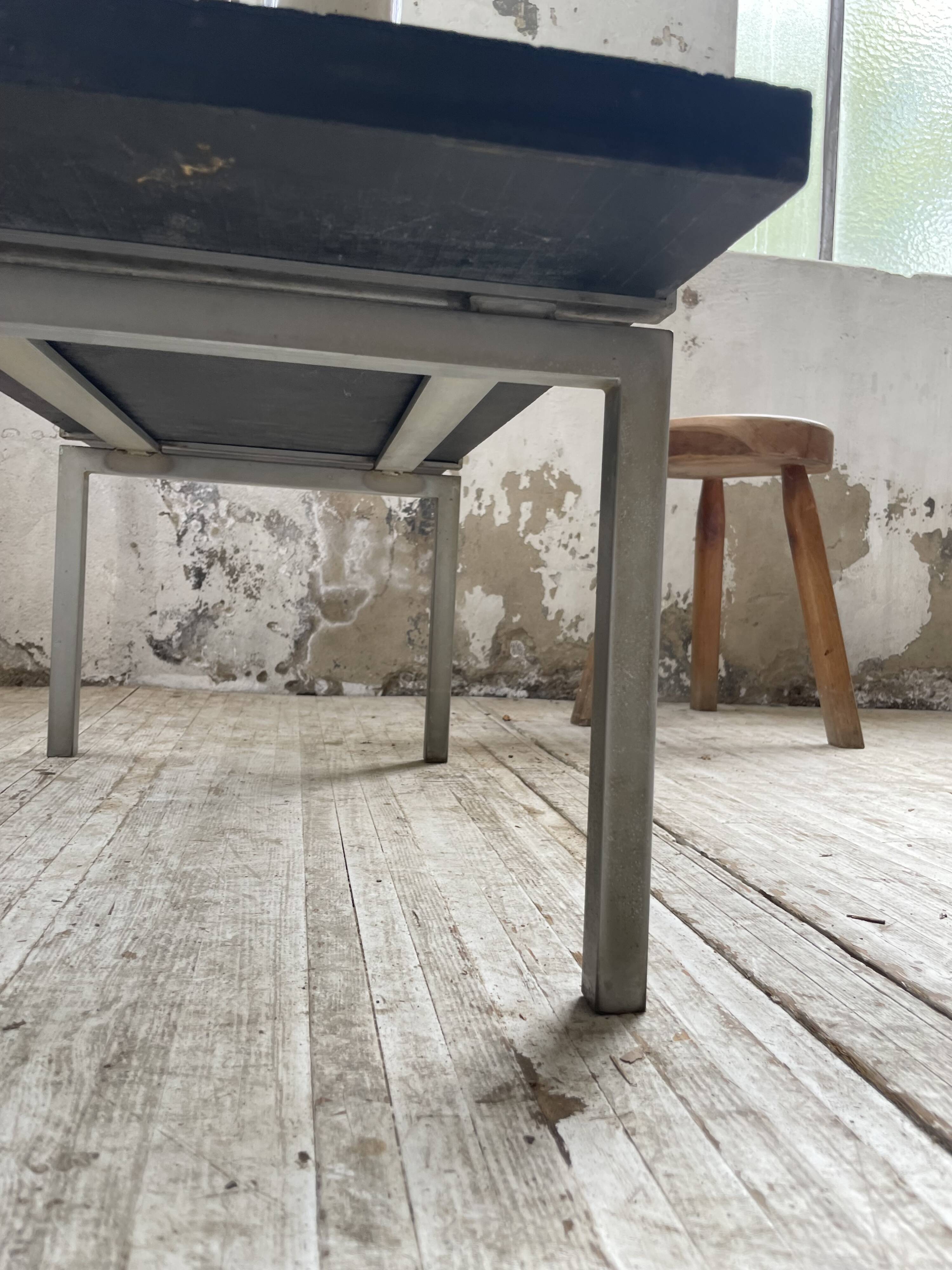 1950s slate coffee table