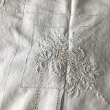 Antique embroidered sheet