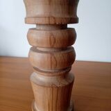Hand-turned wooden candle holder