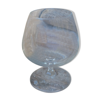 Ancient crystal cognac glass