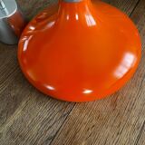 Space age orange 70s pendant light