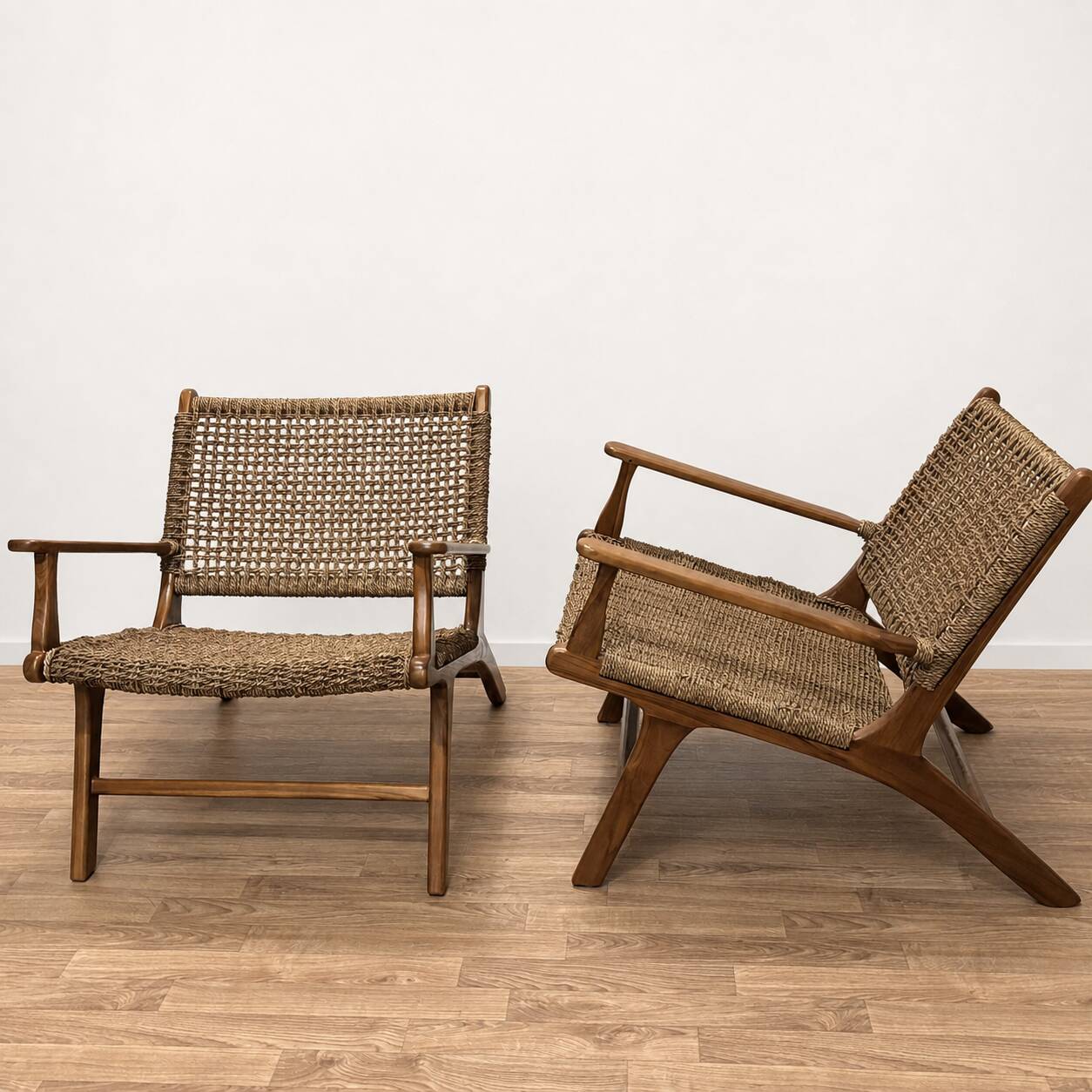 Paire de fauteuils corde Olivier de Schrijver