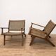 Paire de fauteuils corde Olivier de Schrijver
