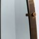 Vintage Oval Cheval Mirror with Brass and Metal Frame, Italy
