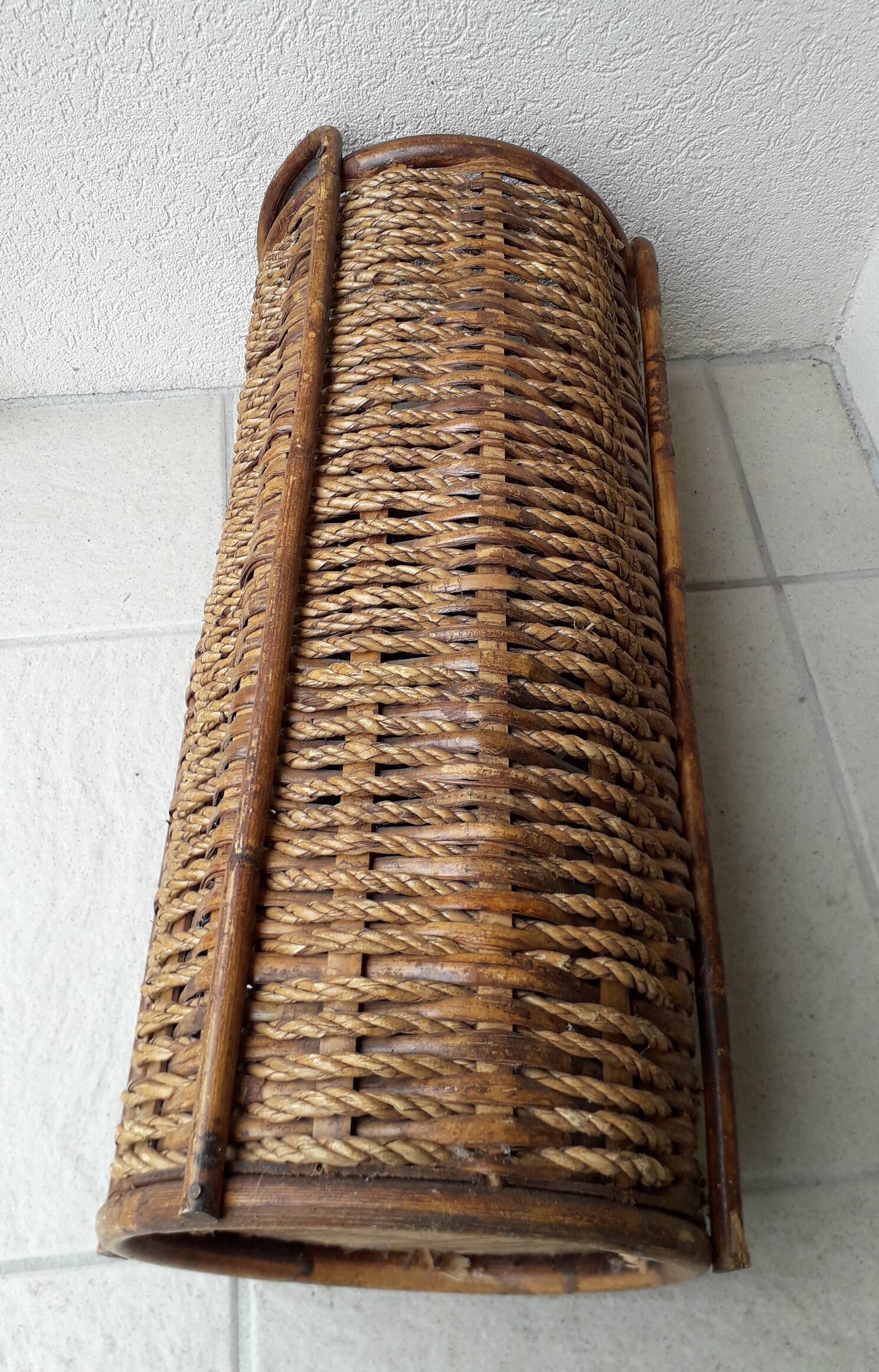Rattan umbrella stand
