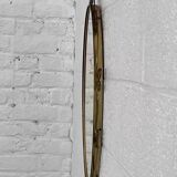 50s oval brass mirror