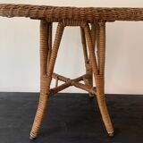 Vintage rattan coffee table