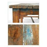 Skated wooden table