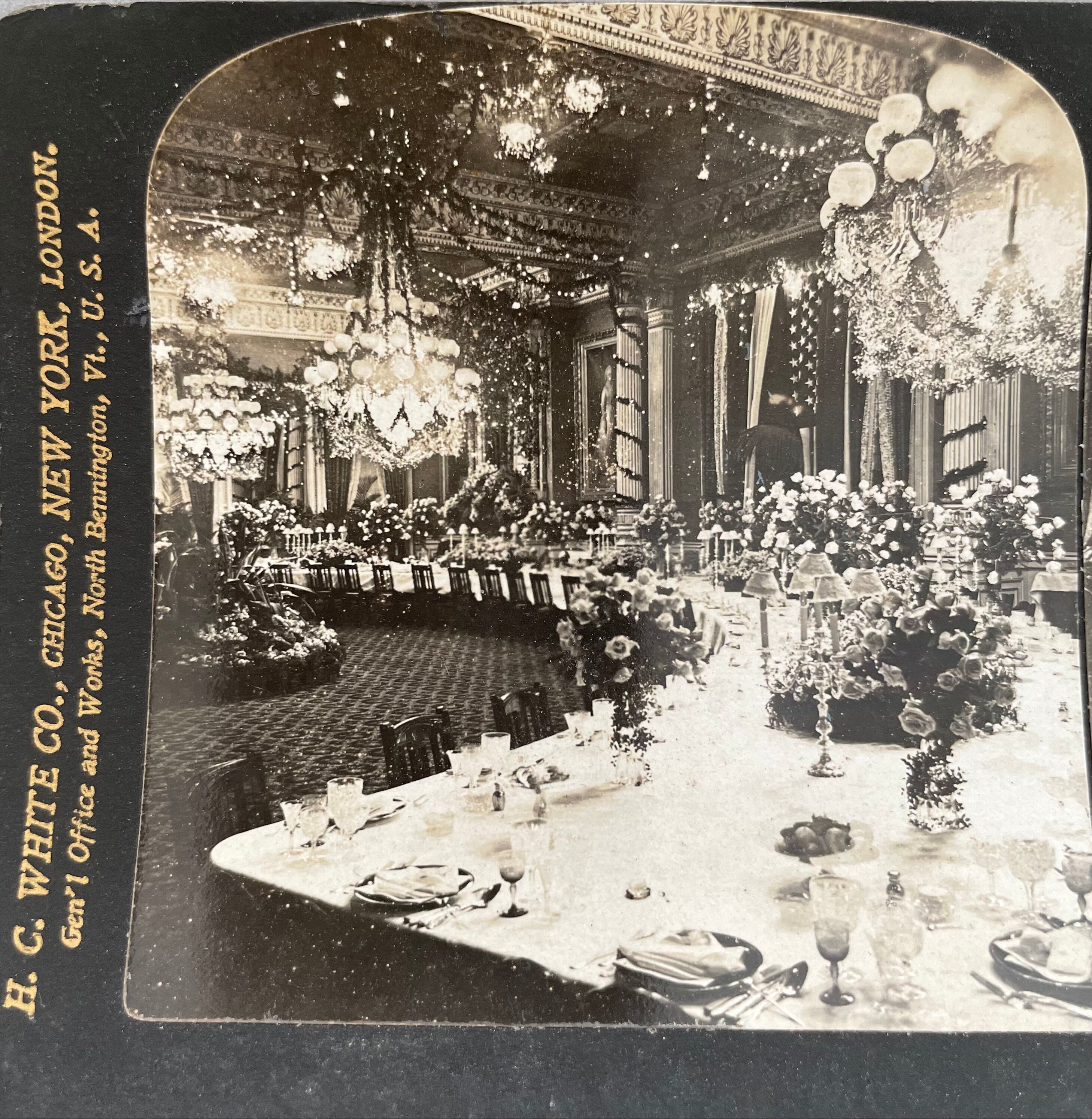 Old photography stereo, stereograph, luxury albumine 1903 Washington, United States