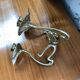 Large candlestick brass flowers