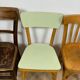4 mismatched bistro chairs