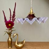 Vintage glass lampshade suspension